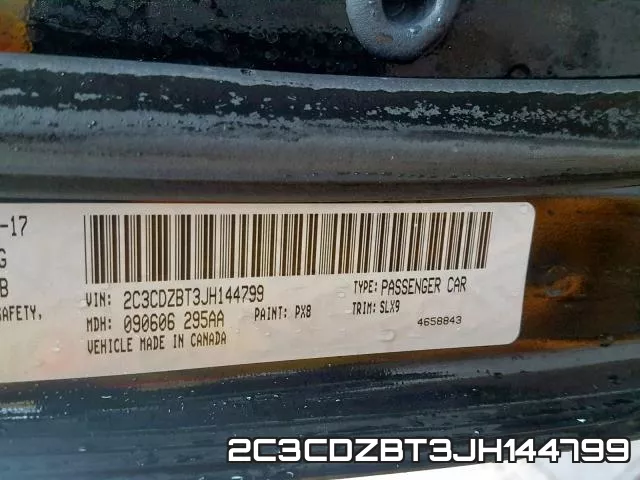 2C3CDZBT3JH144799 фото 2