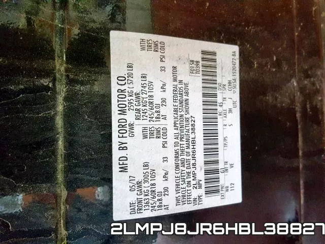 2LMPJ8JR6HBL38827 фото 2