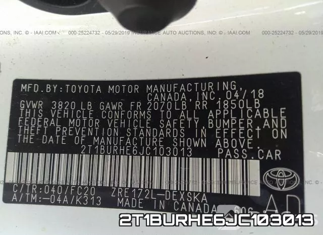 2T1BURHE6JC103013 фото 10