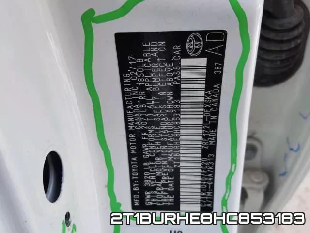 2T1BURHE8HC853183 фото 2