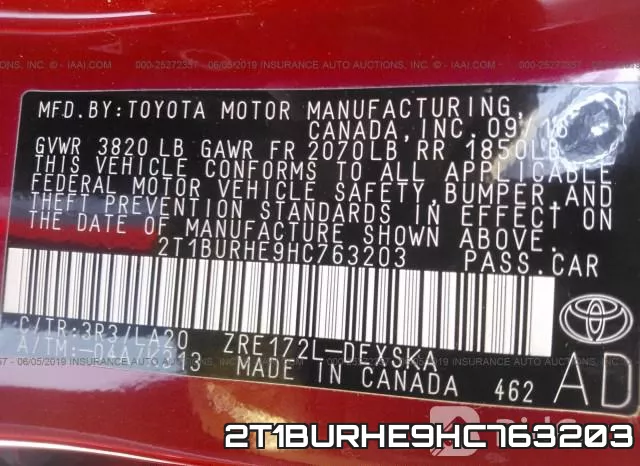 2T1BURHE9HC763203 фото 10