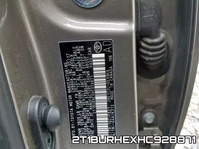 2T1BURHEXHC928871 фото 2