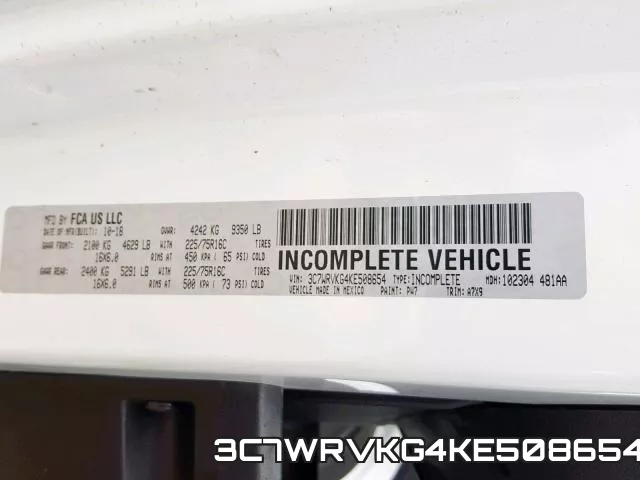 3C7WRVKG4KE508654 фото 2