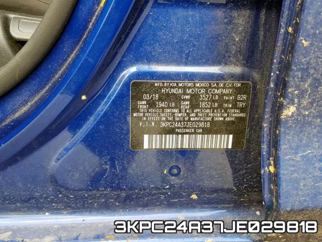 3KPC24A37JE029818 фото 2