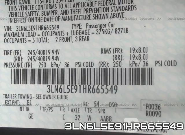 3LN6L5E91HR665549 фото 10