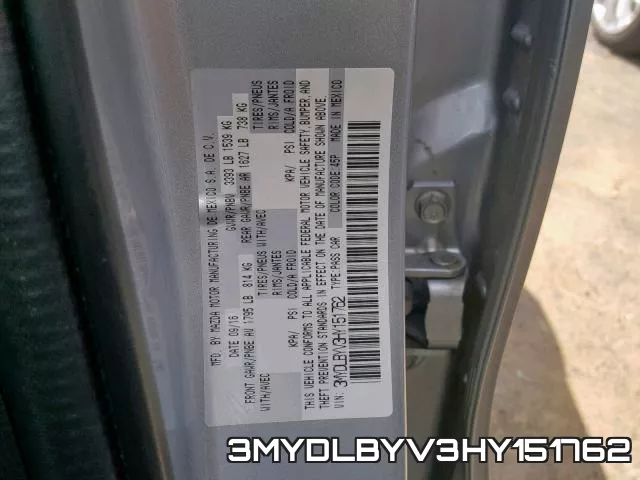 3MYDLBYV3HY151762 фото 2