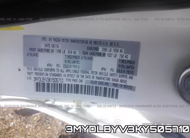 3MYDLBYV3KY505710 фото 10
