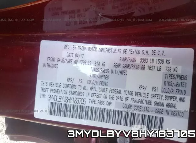 3MYDLBYV8HY183705 фото 10