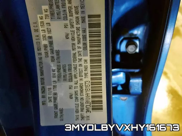 3MYDLBYVXHY161673 фото 2