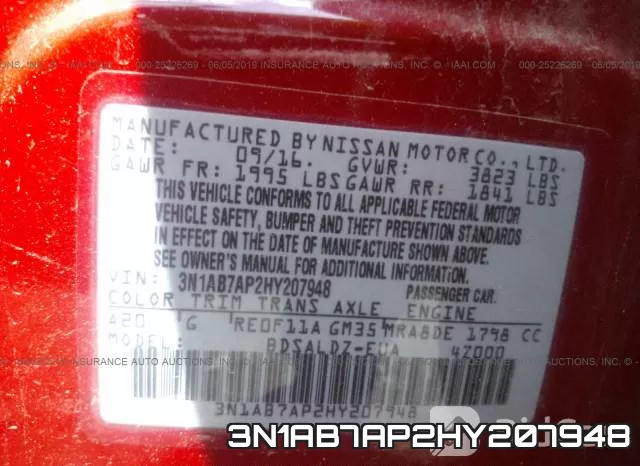 3N1AB7AP2HY207948 фото 10
