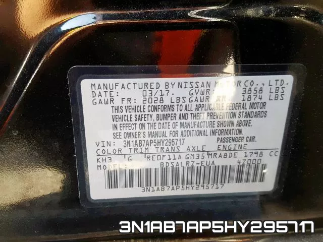 3N1AB7AP5HY295717 фото 2