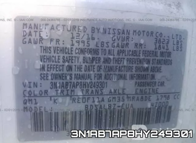 3N1AB7AP8HY249301 фото 10