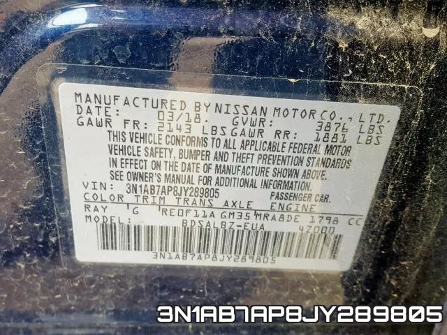 3N1AB7AP8JY289805 фото 2