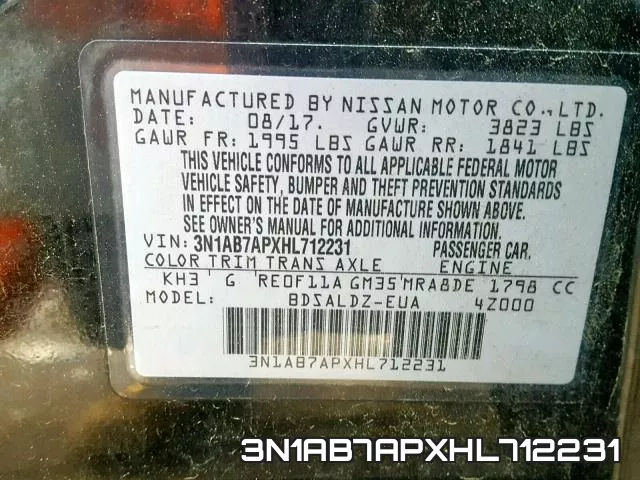 3N1AB7APXHL712231 фото 2