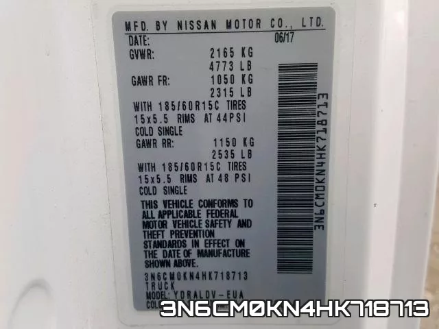 3N6CM0KN4HK718713 фото 2