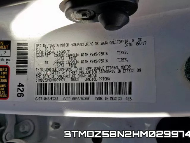 3TMDZ5BN2HM029974 фото 2