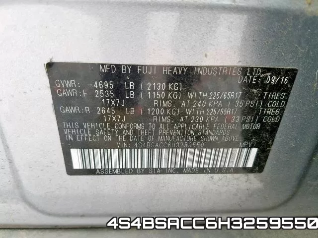 4S4BSACC6H3259550 фото 2
