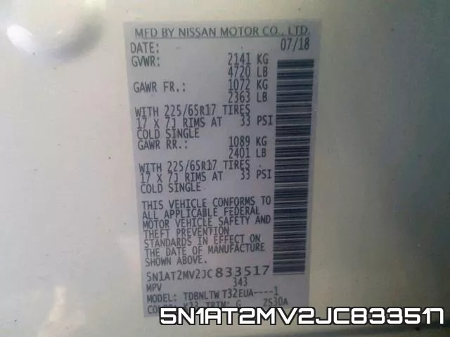 5N1AT2MV2JC833517 фото 2