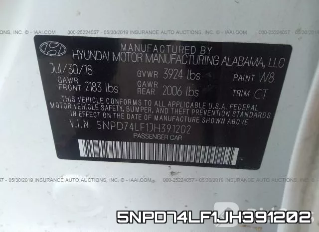 5NPD74LF1JH391202 фото 10