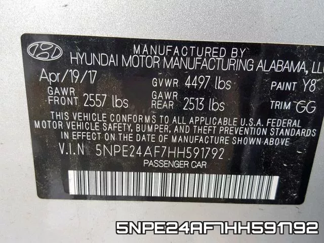 5NPE24AF7HH591792 фото 2