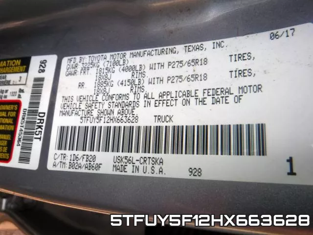 5TFUY5F12HX663628 фото 2
