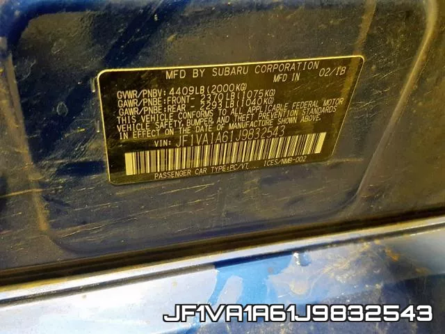 JF1VA1A61J9832543 фото 2