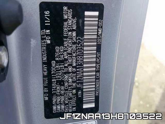 JF1ZNAA13H8703522 фото 2