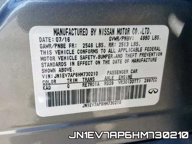 JN1EV7AP6HM730210 фото 2