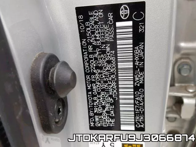 JTDKARFU9J3066874 фото 2