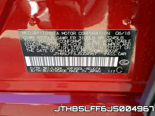 JTHB5LFF6J5004967 фото 2