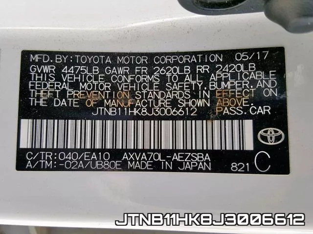 JTNB11HK8J3006612 фото 2