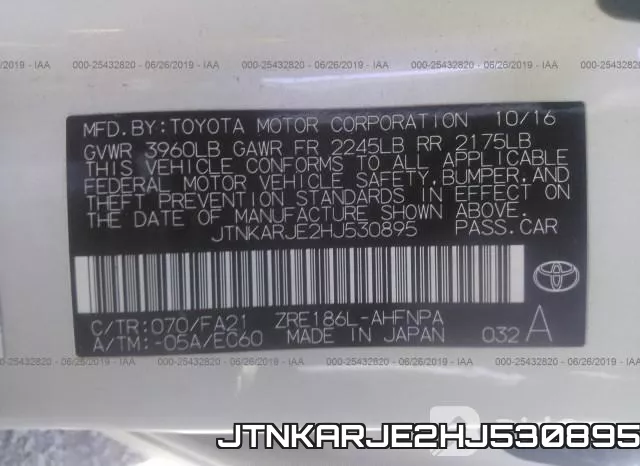 JTNKARJE2HJ530895 фото 10