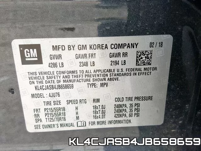 KL4CJASB4JB658659 фото 2