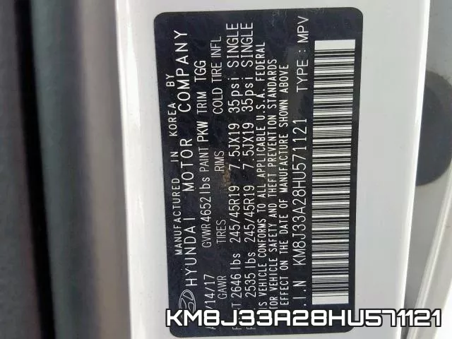 KM8J33A28HU571121 фото 2