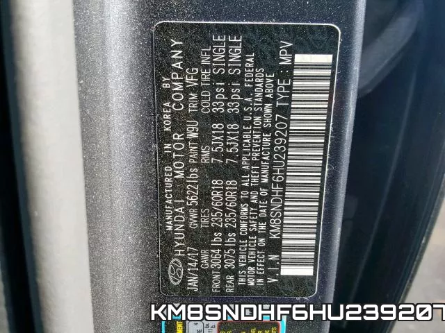 KM8SNDHF6HU239207 фото 2