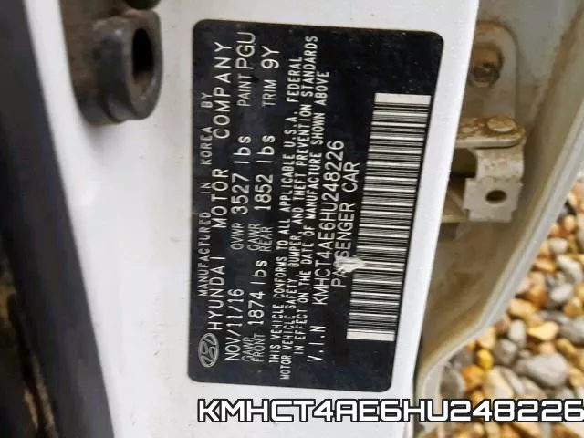 KMHCT4AE6HU248226 фото 2
