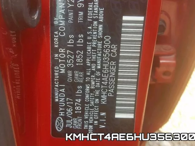 KMHCT4AE6HU356300 фото 2