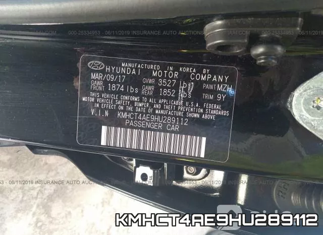 KMHCT4AE9HU289112 фото 10