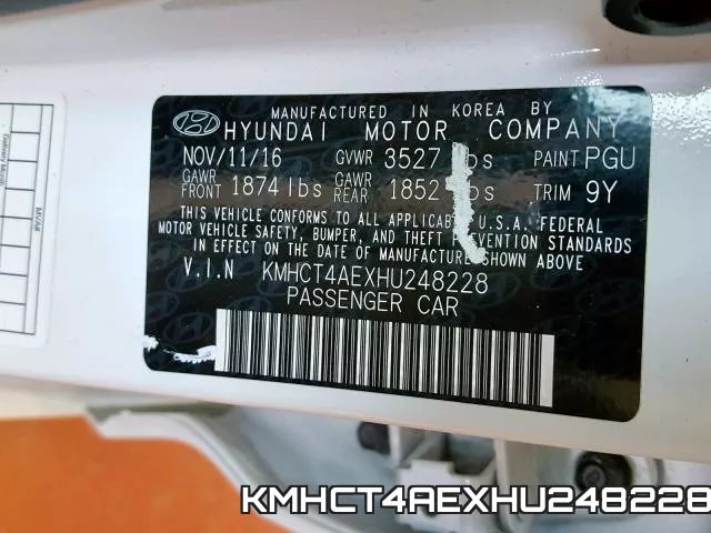 KMHCT4AEXHU248228 фото 2