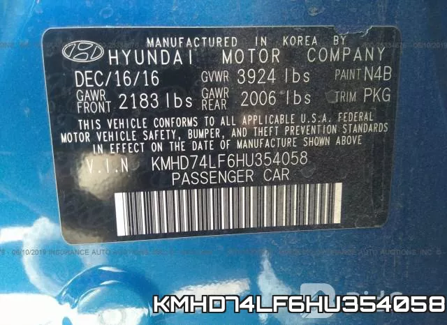KMHD74LF6HU354058 фото 9