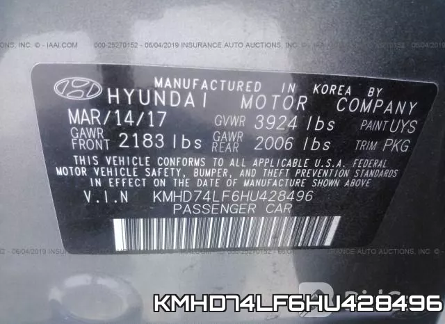KMHD74LF6HU428496 фото 10