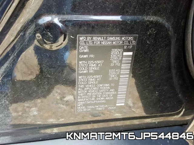 KNMAT2MT6JP544846 фото 2