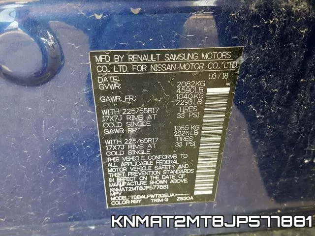 KNMAT2MT8JP577881 фото 2