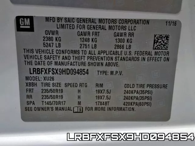 LRBFXFSX9HD094854 фото 2