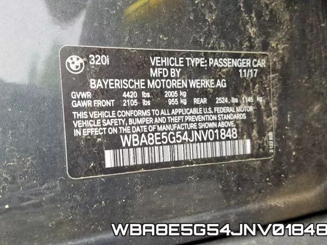 WBA8E5G54JNV01848 фото 2