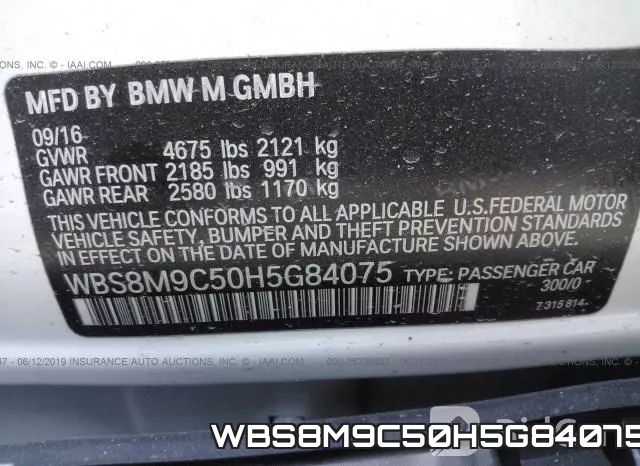 WBS8M9C50H5G84075 фото 10