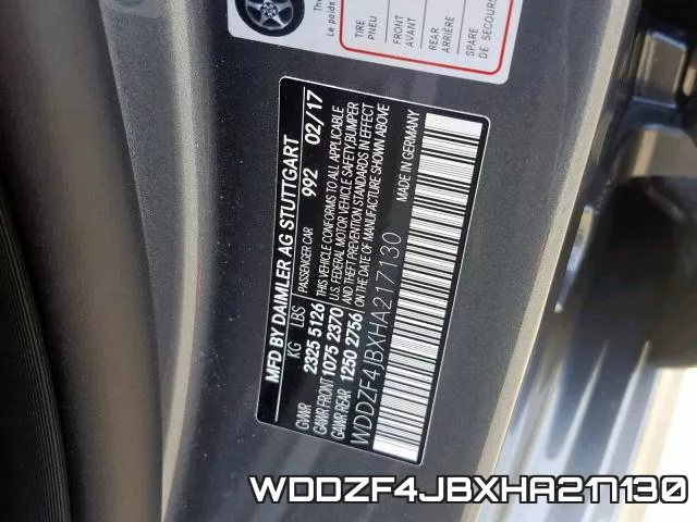 WDDZF4JBXHA217130 фото 2