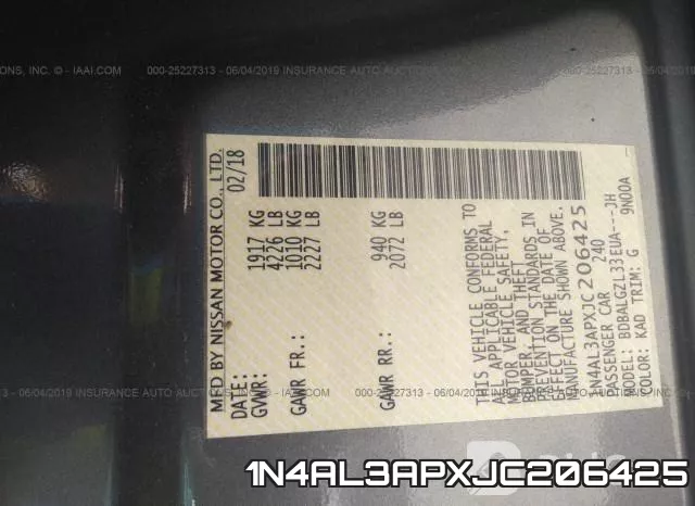 1N4AL3APXJC206425 фото 10