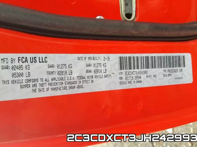 2C3CDXCT3JH242993 фото 2