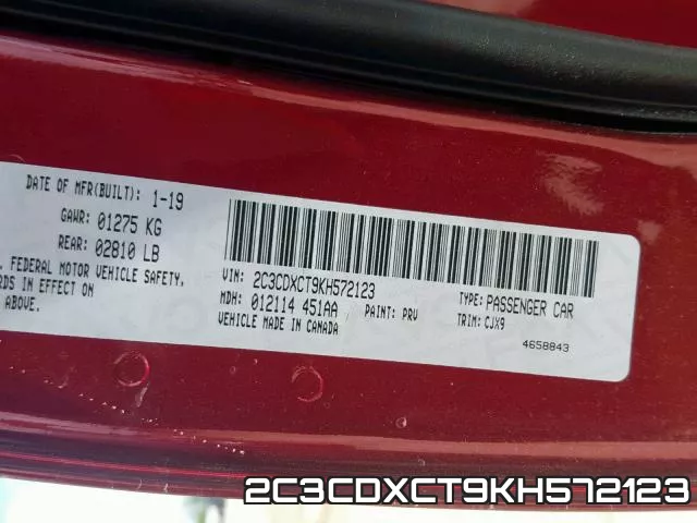 2C3CDXCT9KH572123 фото 2
